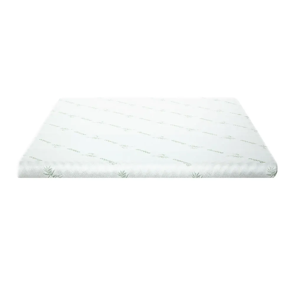 10cm Gel Memory Foam Mattress Topper Bamboo Cover - King Giselle Bedding