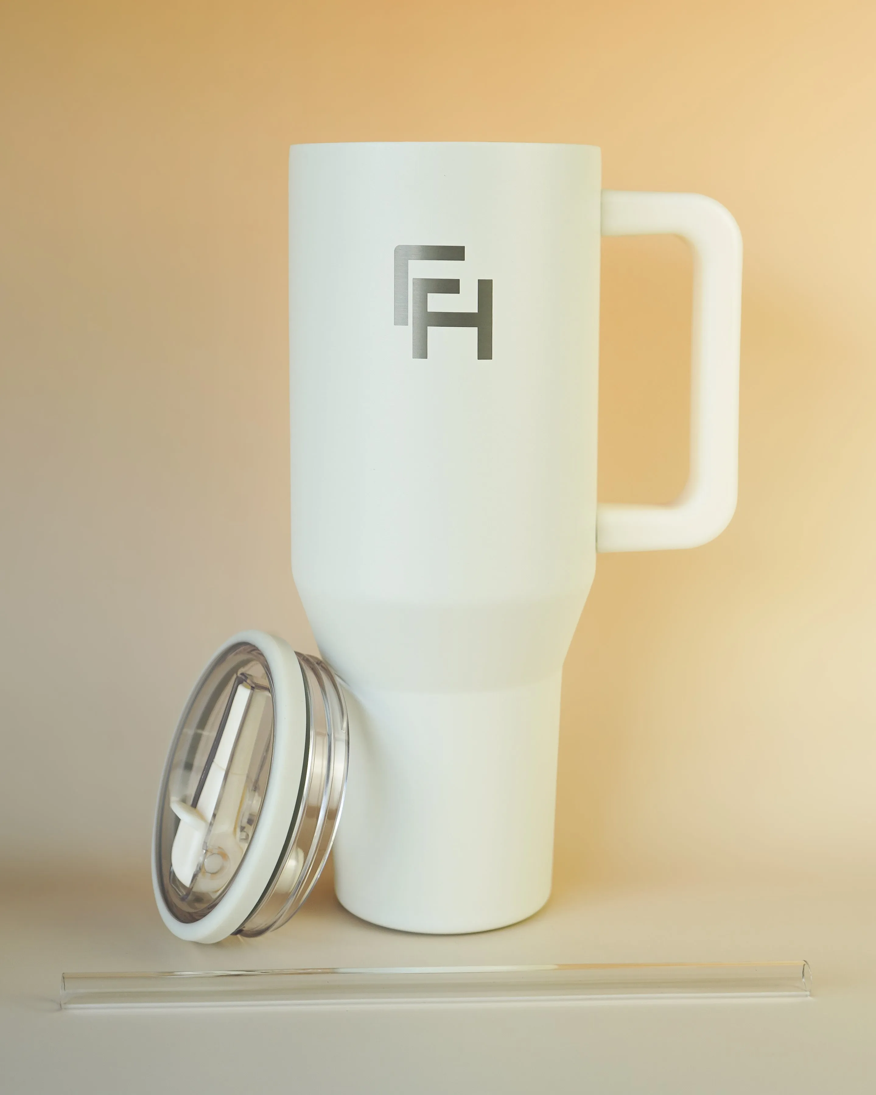 1L Tumbler Bottle - Cream