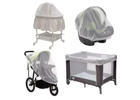 2-Pack of Universal Mosquito Nets for Strollers, Joggers, Play Yards, Pack ‘n Plays, Infant Cars Seats, Infant Strollers & Bassinets