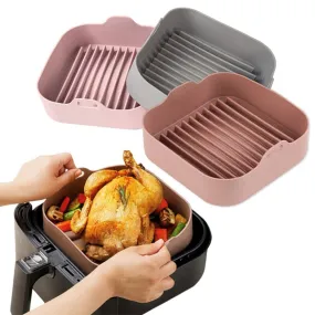 20.5CM Square Reusable Silicone Baking Pot Basket