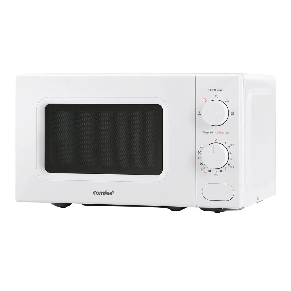 20L Microwave Oven 700W Countertop Kitchen Cooker stoneware White