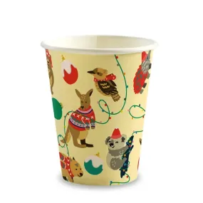 280mL/8oz (80mm) Christmas Single Wall BioCup - 1000/CTN