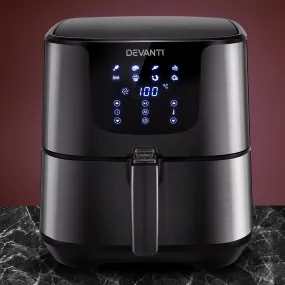 7L XL Air Fryer, LCD Control, 1700W, 8 Presets - Devanti