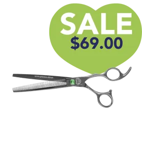 7" 46T Straight Thinning Shears by PetStore.Direct