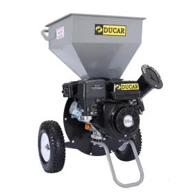 8HP 212cc Petrol Wood Chipper Shredder Mulcher - Ducar