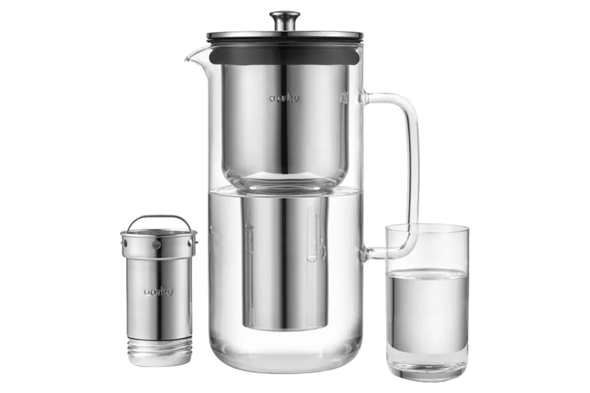 Aarke 1.18L Water Purifier | Glass & Steel