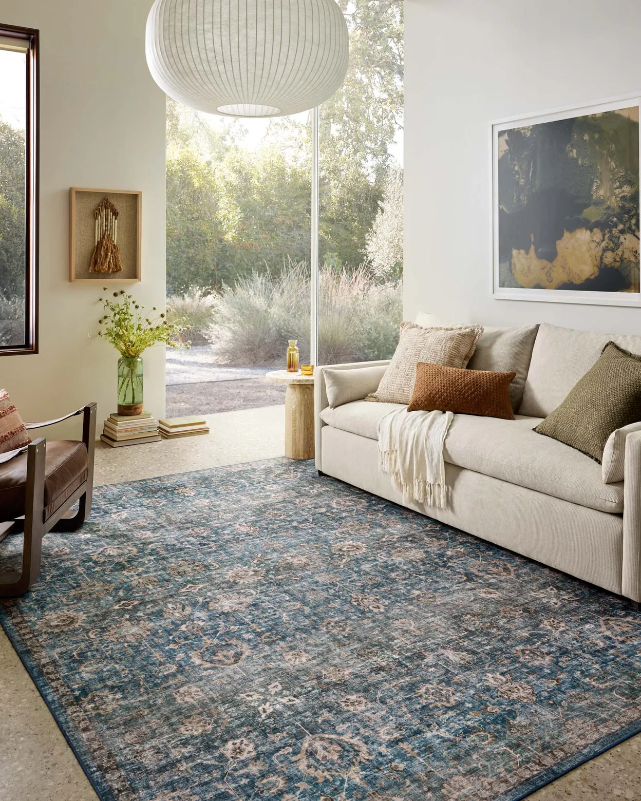 Ainsley Lagoon / Natural Rug