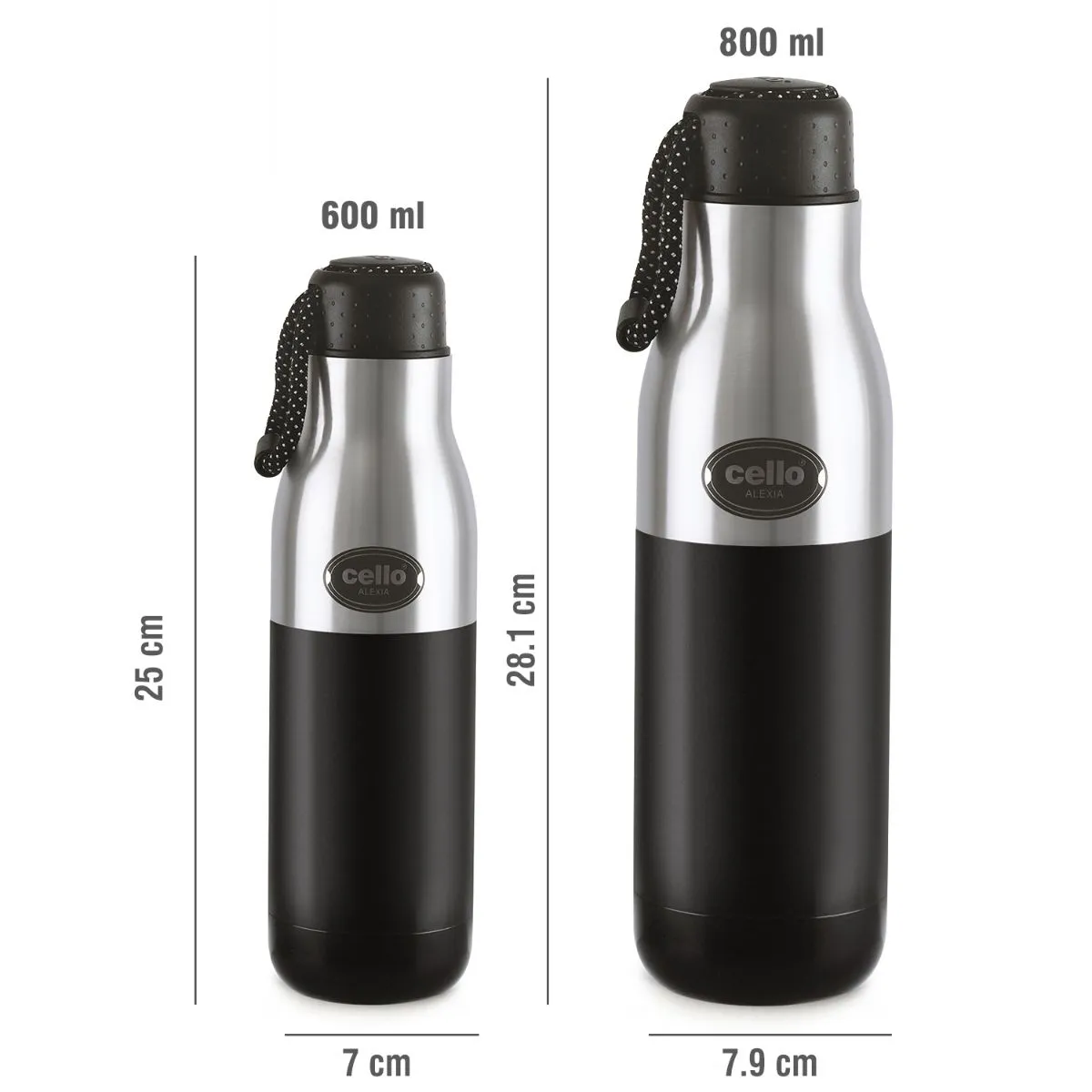 Alexia Flask, Vacusteel Water Bottle, 600ml