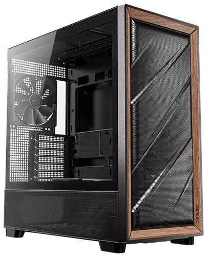 ANTEC FLUX Black 黑色 Tempered Glass Mid-Tower E-ATX Case 支援背插式主機板