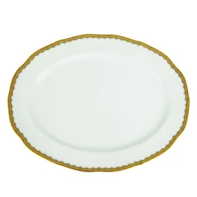 Antique Gold Oval Platter 11.5"