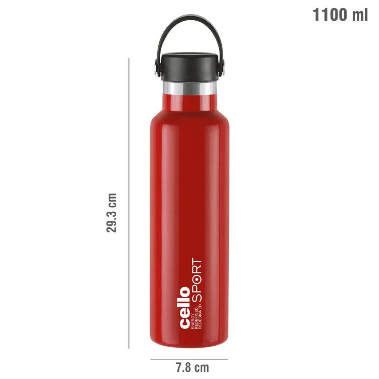 Aqua Bliss Flask, Vacusteel Water Bottle, 1100ml