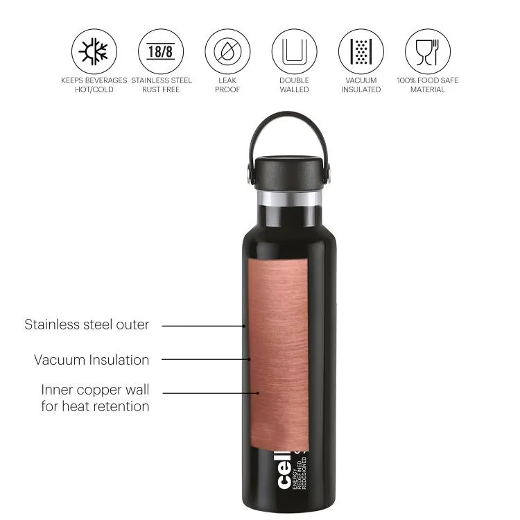 Aqua Bliss Flask, Vacusteel Water Bottle, 1100ml