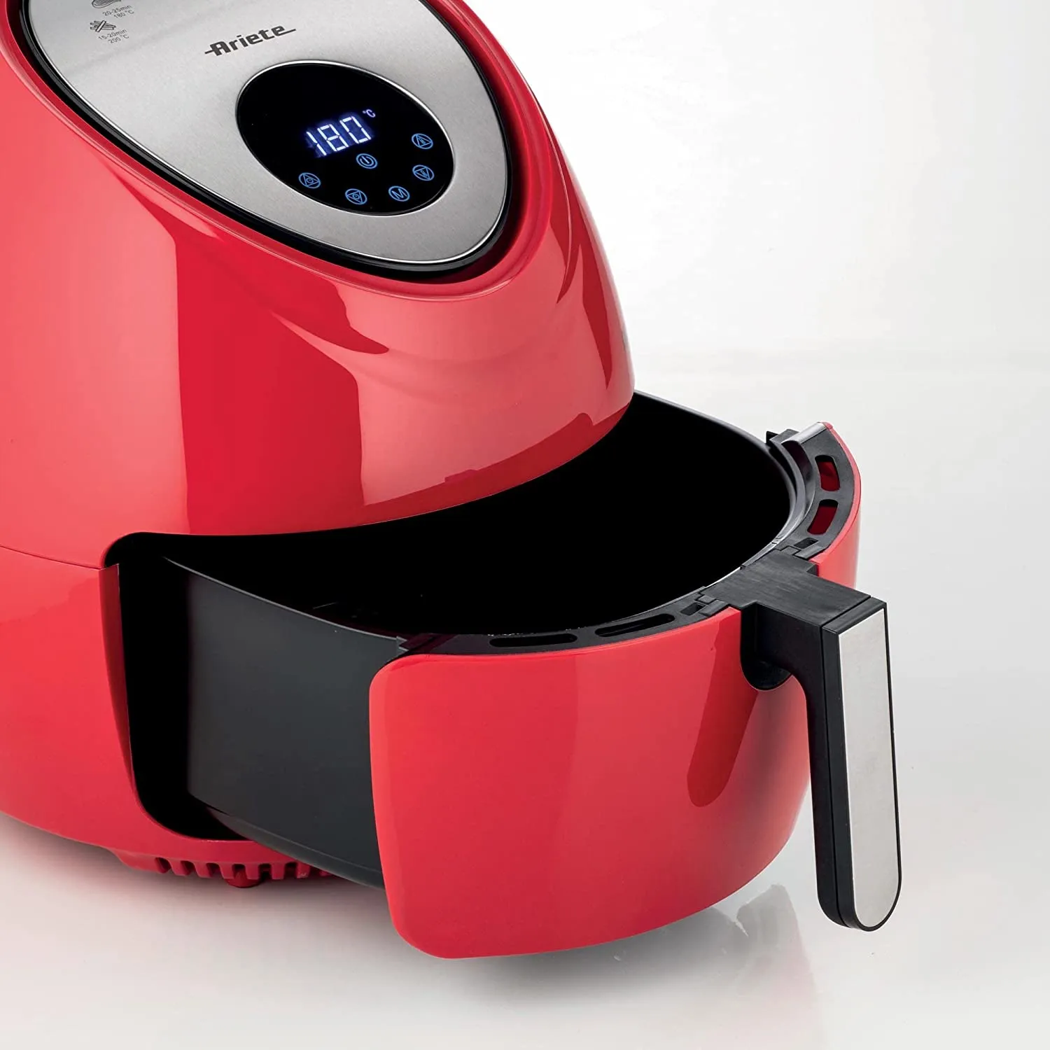 Ariete 4618, Airy Fryer XXL, Air Fryer, 5.5 Liters, Fries Without Oil 2.5 kg of Chips, 1800 Watt, Red