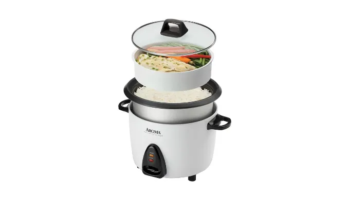 Aroma Housewares 20-Cup Rice Cooker & Food Steamer (Refurbished) - Ships Quick!