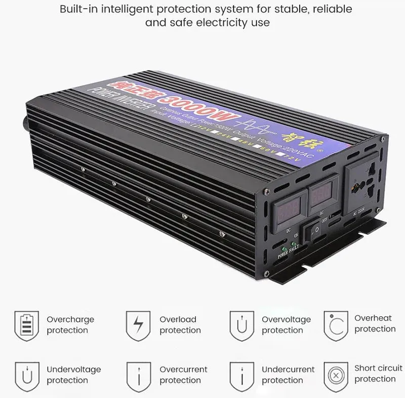 Automotive Pure Sine wave Inverter 3000W 12V