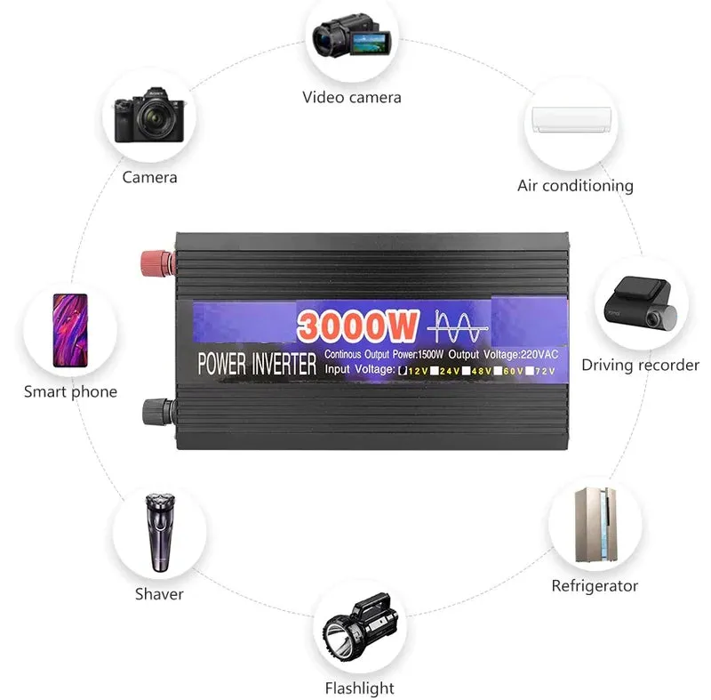 Automotive Pure Sine wave Inverter 3000W 12V