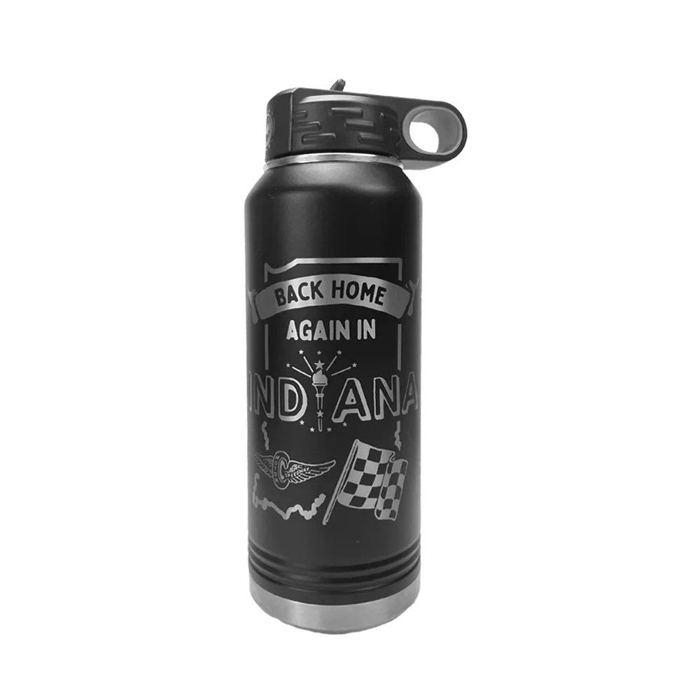 Back Home Again in Indiana Insulated Water Bottle