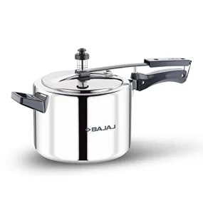 Bajaj New Shakti ILPC 5L Aluminium Inner Lid Pressure Cooker (Grey/Silver)