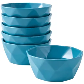 Bake And Serve 6-Pack Geometric Matte 13 Oz Oven Safe Ceramic Cereal Dessert Bowls