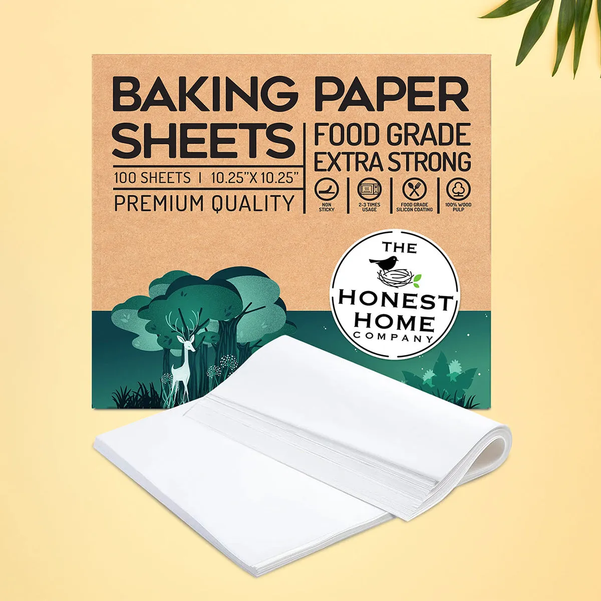 Baking Paper Sheet | Microwave, Air Fryer & Induction Safe | 100 Sheets