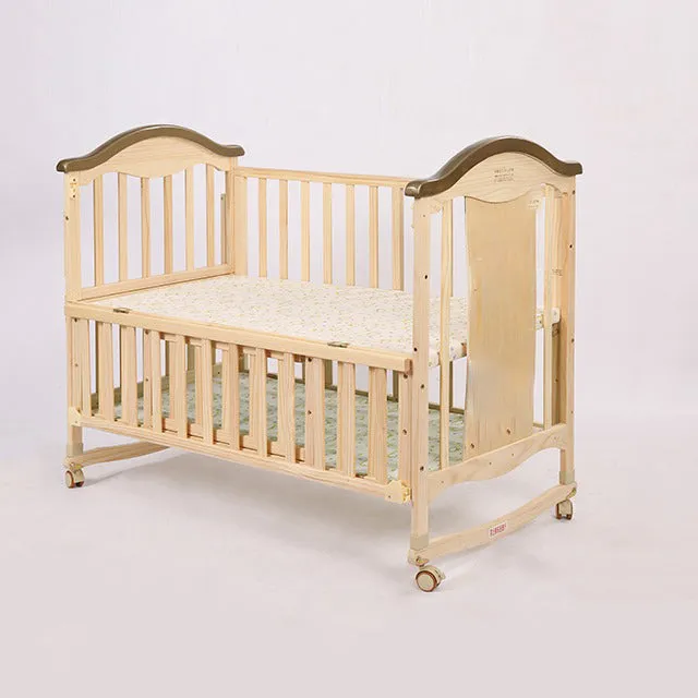 Bebivata Baby Cot - Natural Wood