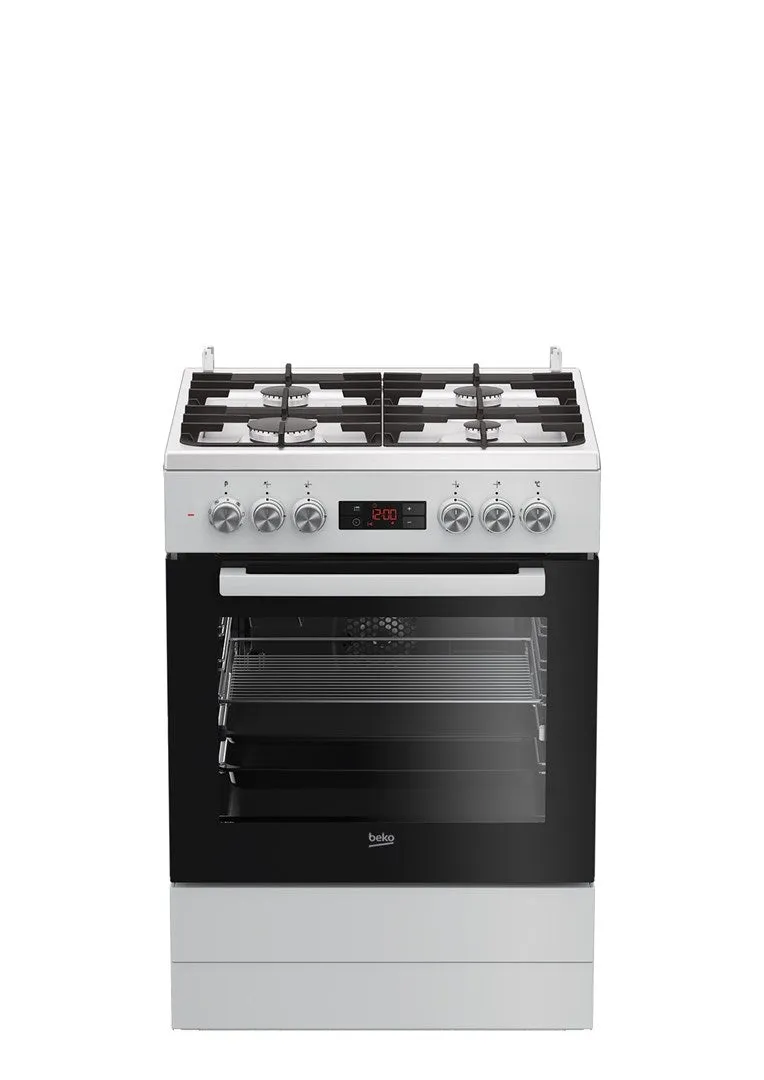 Beko Fsm62330dwt Cooker Freestanding Cooker Gas White A