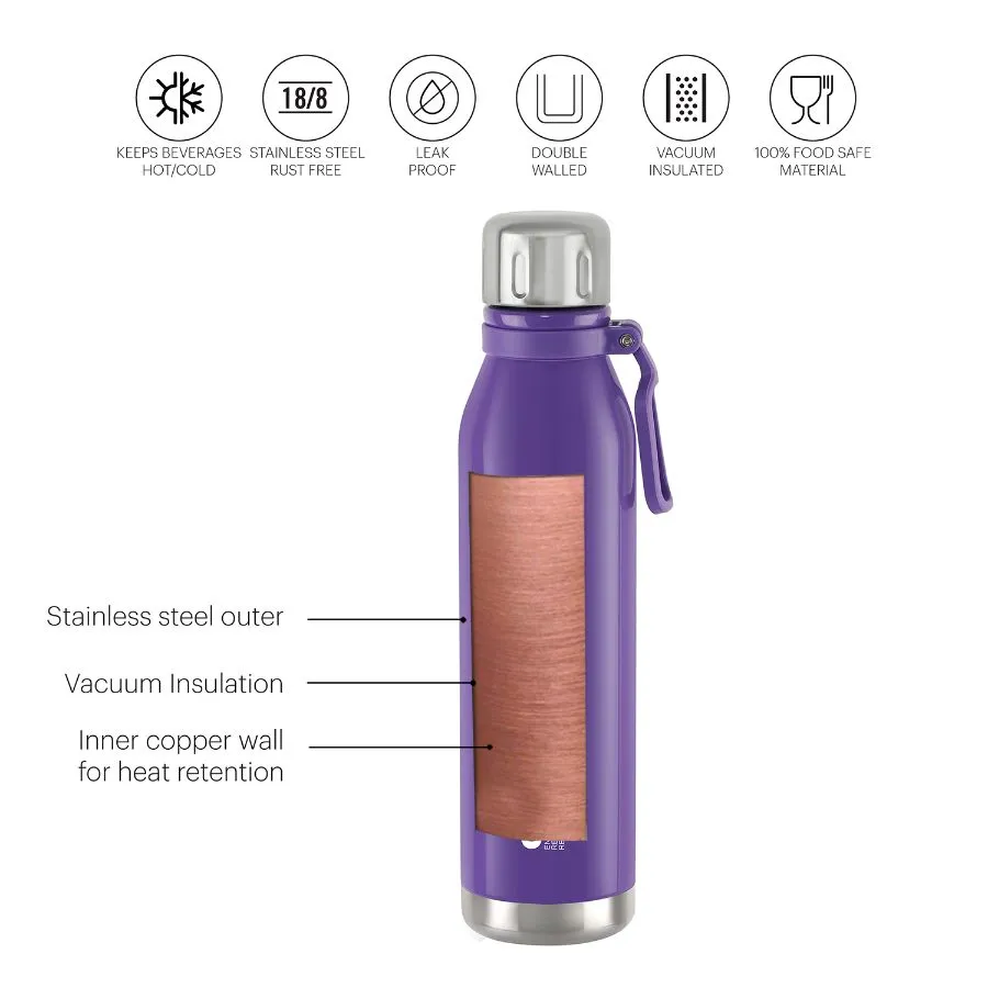 Bentley Flask, Vacusteel Water Bottle, 600ml