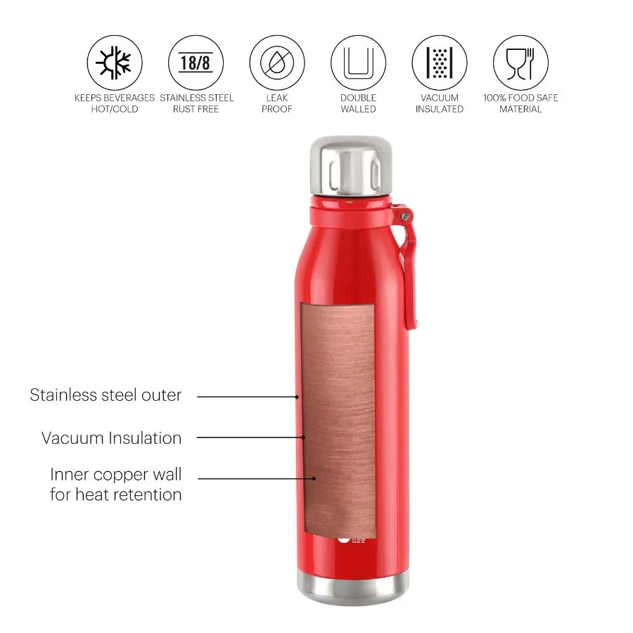 Bentley Flask, Vacusteel Water Bottle, 600ml