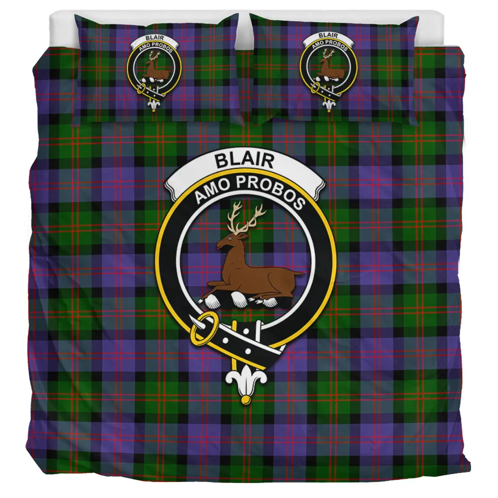 Blair Modern Tartan Bedding Set with Family Crest