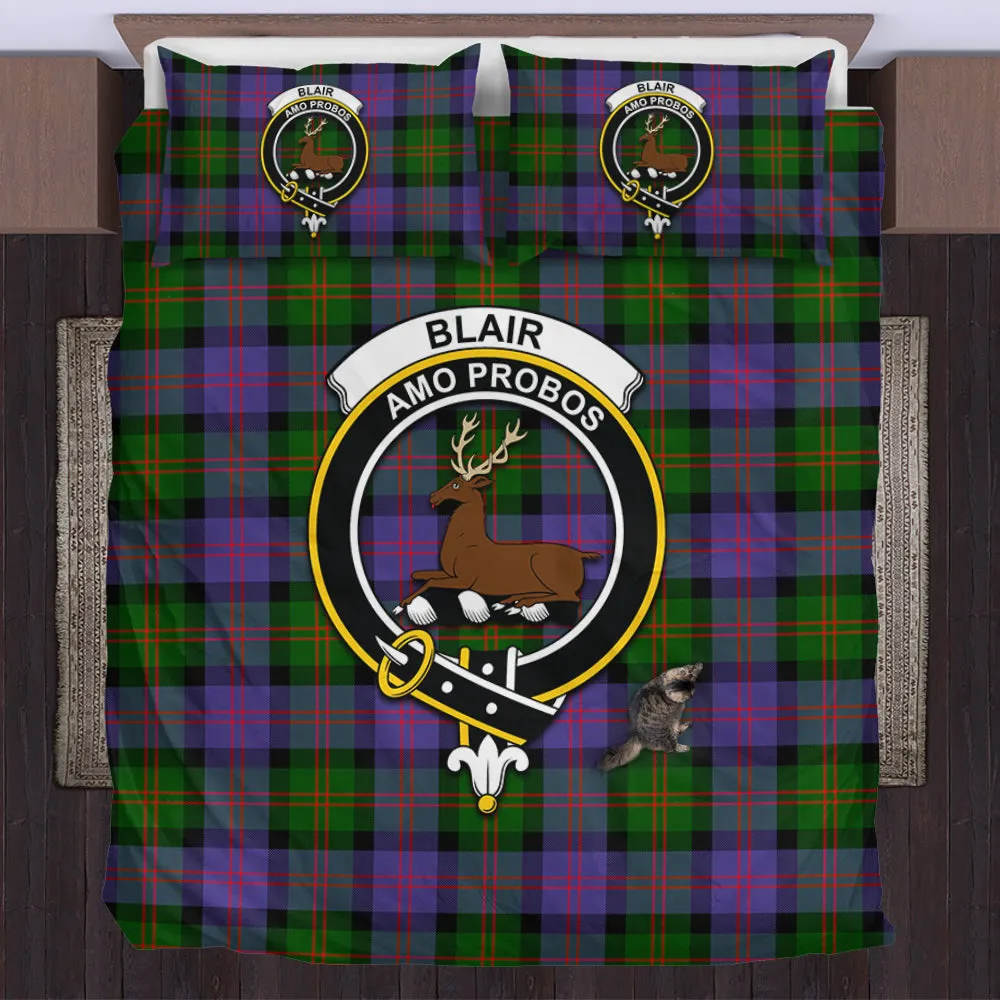 Blair Modern Tartan Bedding Set with Family Crest