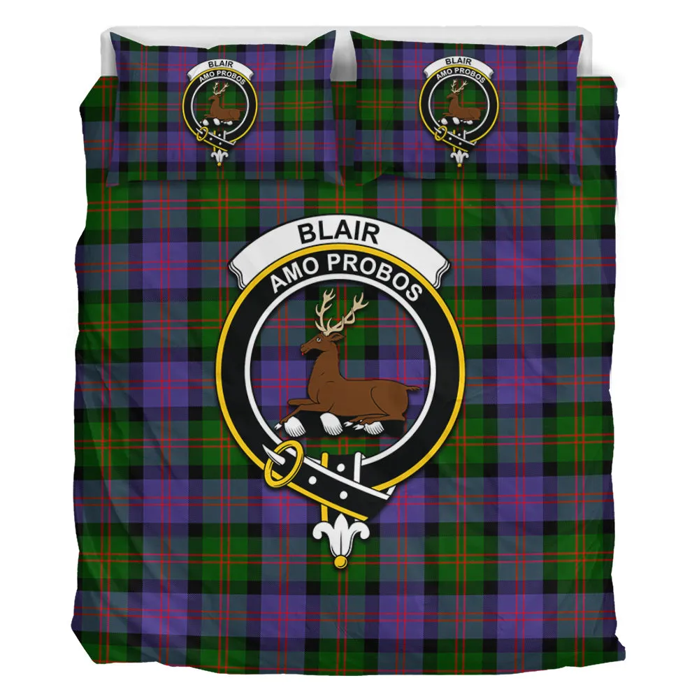 Blair Modern Tartan Bedding Set with Family Crest