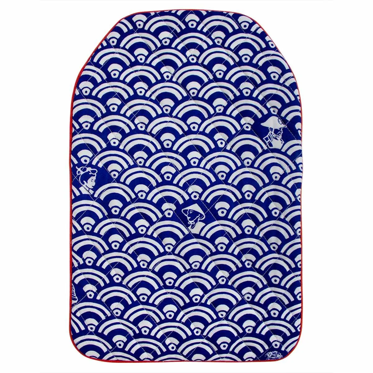 Blue Festive Waves Hot Water Bottle Cover