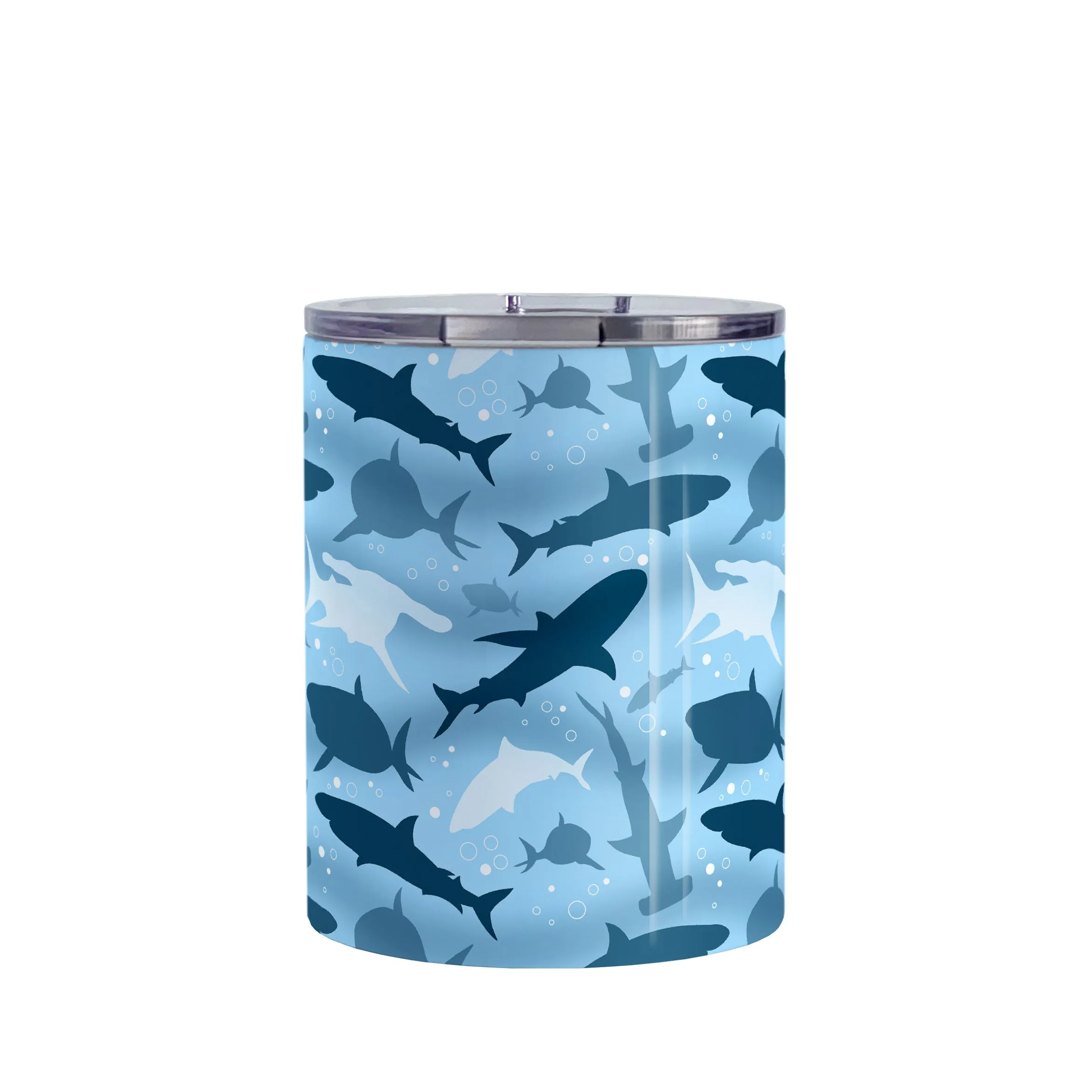 Blue Frenzy Sharks Tumbler Cup