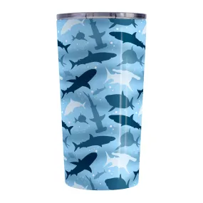 Blue Frenzy Sharks Tumbler Cup