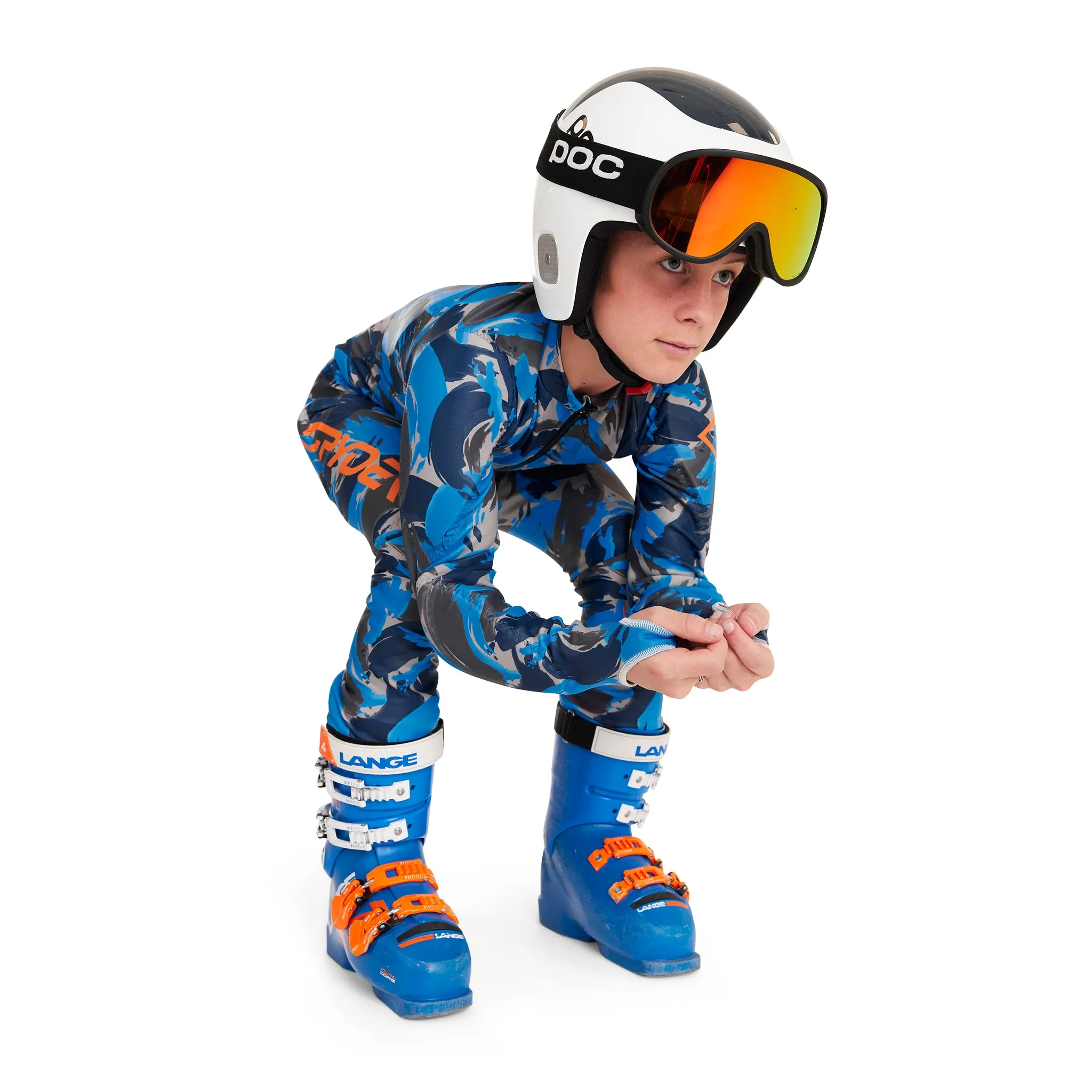 Boys Performance Gs - Camouflage Aether Blue