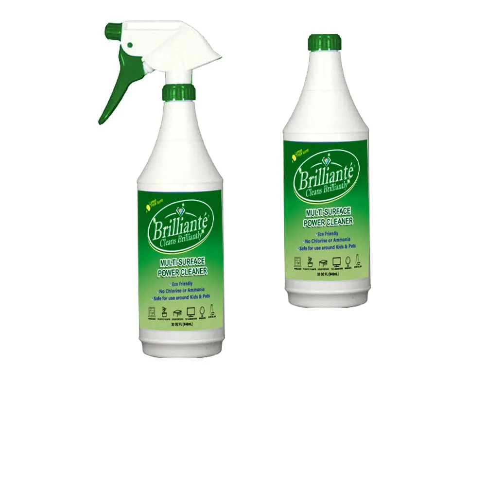 Brilliante Cleaner Multisurface Spray 32oz Bottle & Refill Bottle