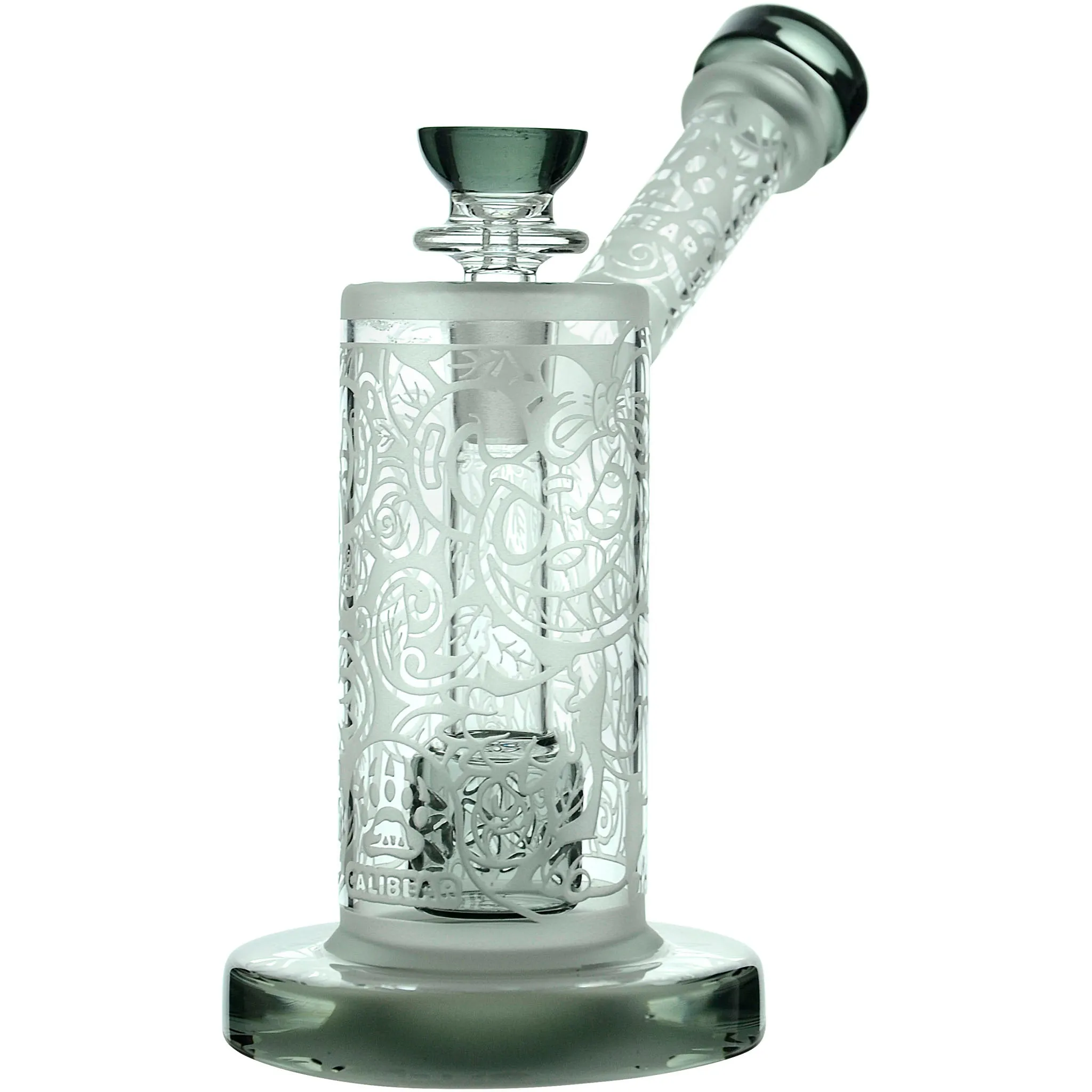 Calibear Sandblasted Seed Of Life Percolator Upright Bubbler