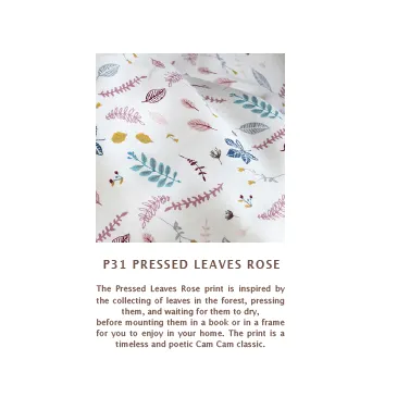 Cam Cam Doll Bedding - Pressed Leaves