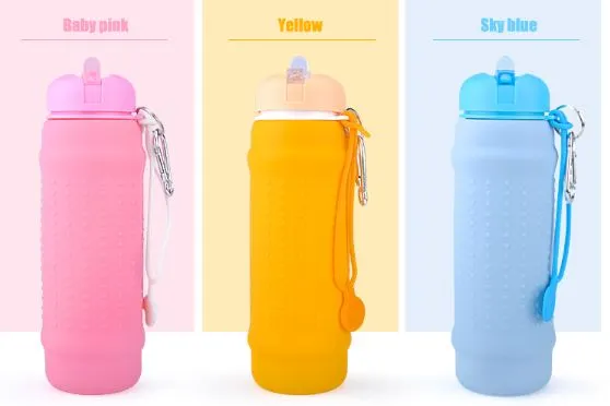 Collapsible Silicone BPA Free Sports Bottle