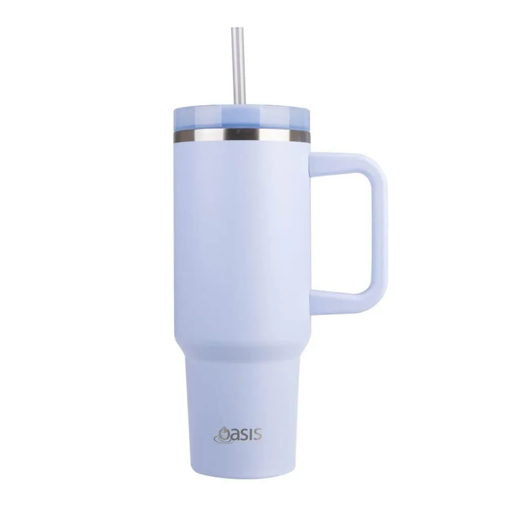 Commuter 1.2L Insulated Tumbler with Straw Periwinkle