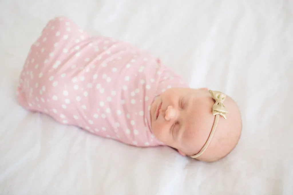 Copper Pearl Lucy Knit Swaddle Blanket