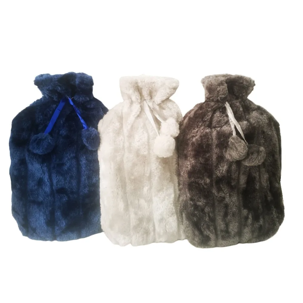 Cosy Fleece Hot Water Bottle Covers – Set of 3