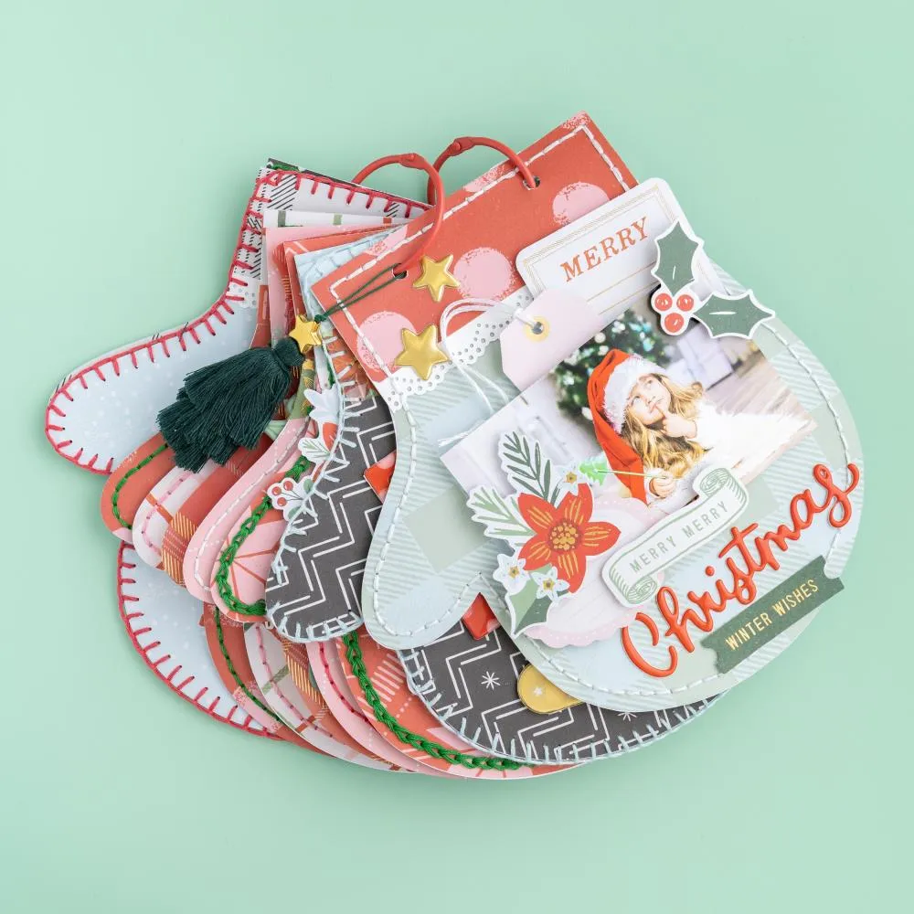 Crate Paper Mittens & Mistletoe Ephemera Die-Cuts 40 pack - Icons with Gold Foil Accents*