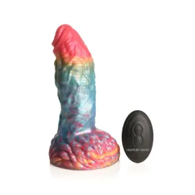 Creature Cocks Rainbow Phoenix Vibrating Silicone Dildo