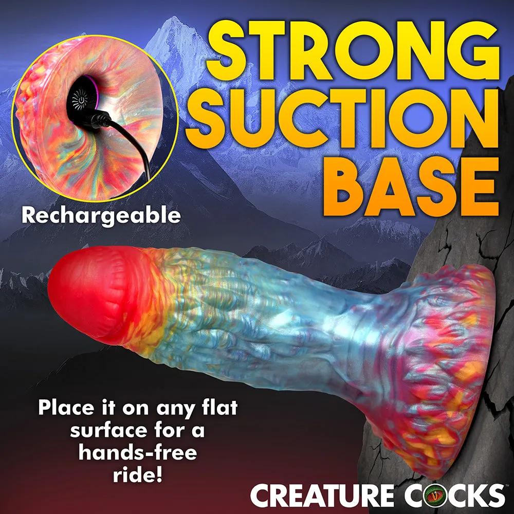 Creature Cocks Rainbow Phoenix Vibrating Silicone Dildo