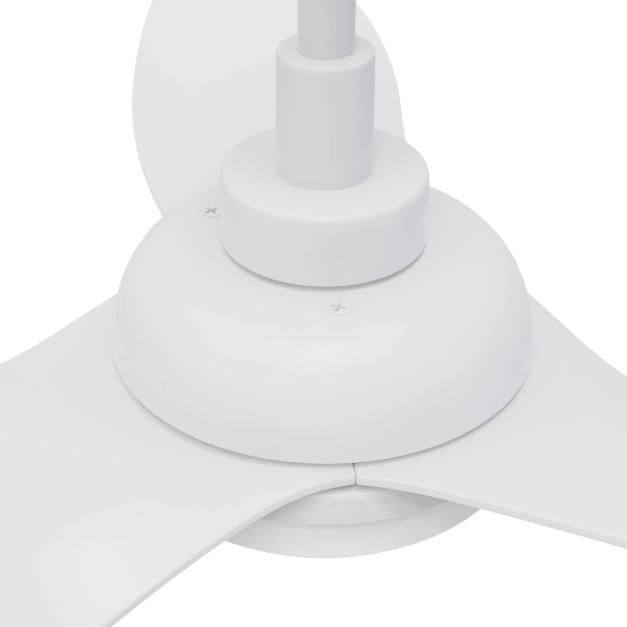 DAFFODIL 45 inch 3-Blade Smart Ceiling Fan with LED Light Kit and Remote - White/White