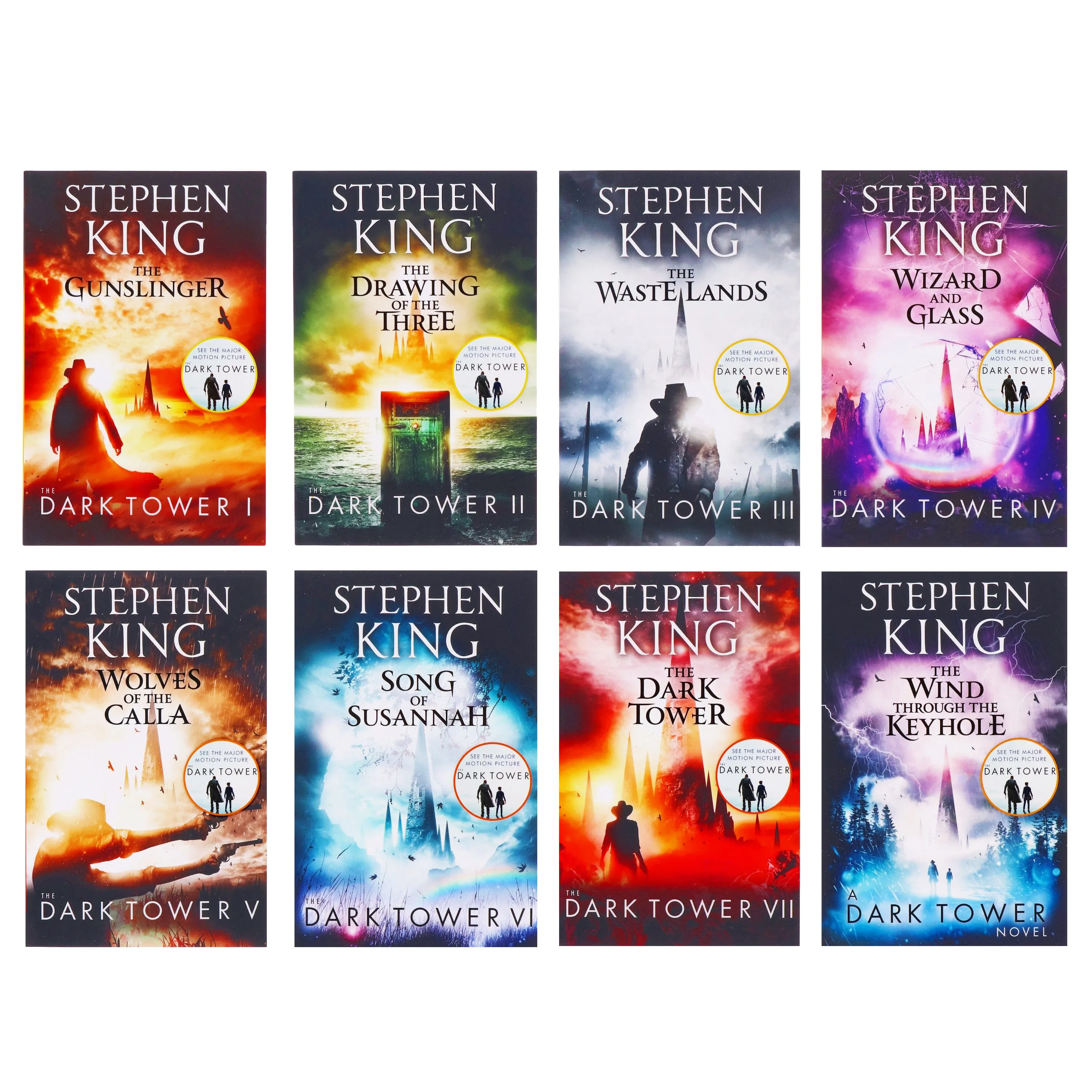 Damaged - The Dark Tower by Stephen King: Complete Series 8 Books Set - Fiction - Paperback - 4