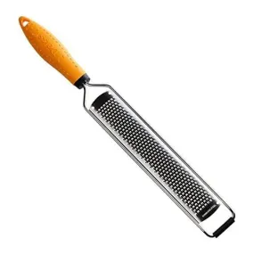 Deiss PRO Citrus Zester & Cheese Grater — Parmesan Cheese Lemon, Ginger, Garlic, Nutmeg, Chocolate, Vegetables, Fruits - Razor-Sharp Stainless Steel Blade, Wide, Dishwasher Safe