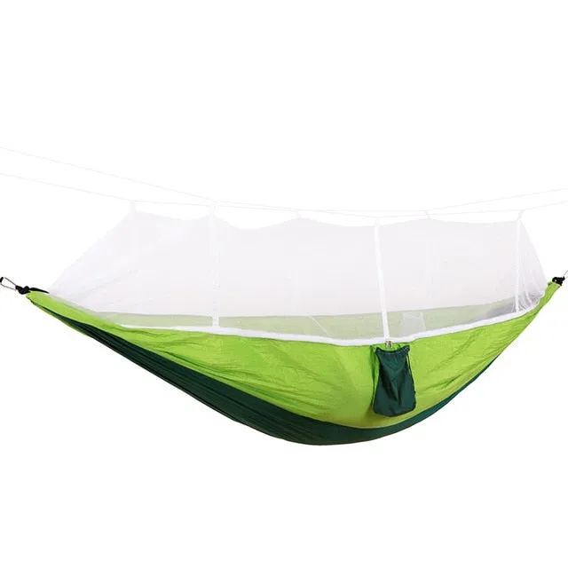 Double Portable Camping Hammock with Mosquito Net