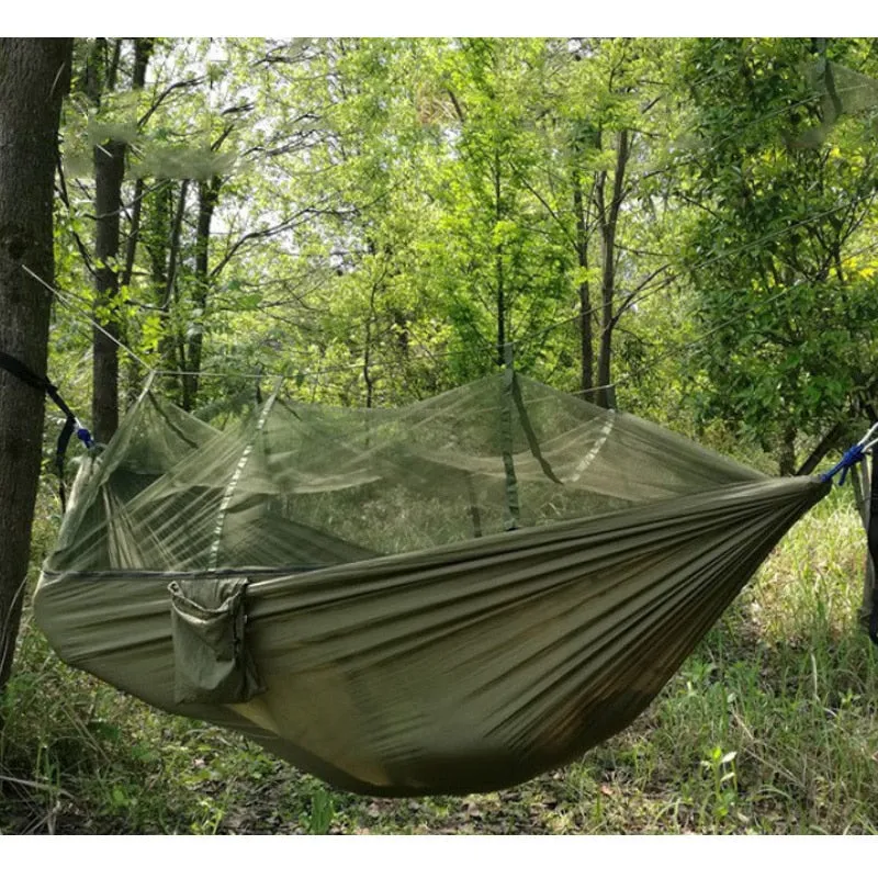 Double Portable Camping Hammock with Mosquito Net